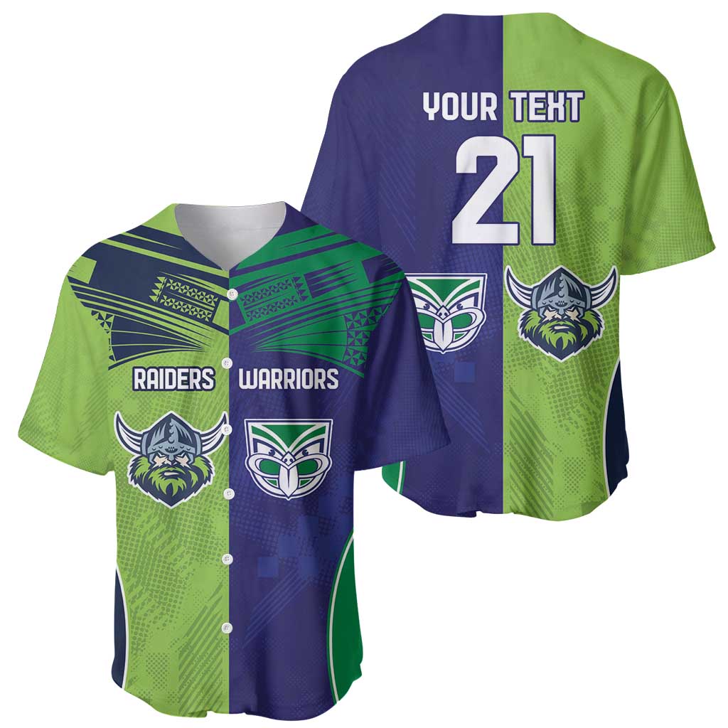 Custom Warriors-Raiders Baseball Jersey Together Sporty Style