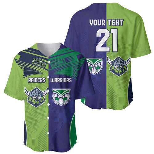 Custom Warriors-Raiders Baseball Jersey Together Sporty Style