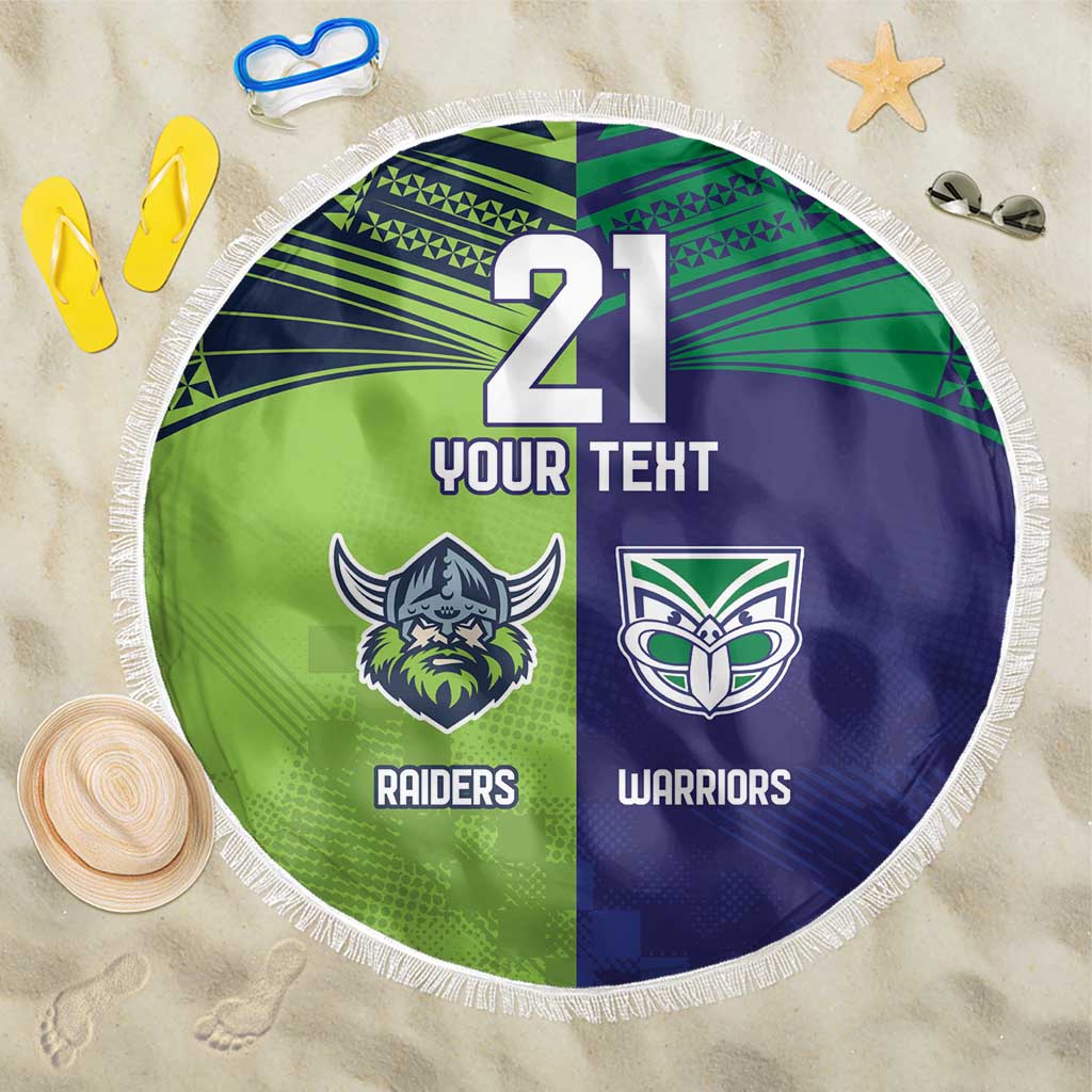 Custom Warriors-Raiders Beach Blanket Together Sporty Style