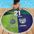 Custom Warriors-Raiders Beach Blanket Together Sporty Style