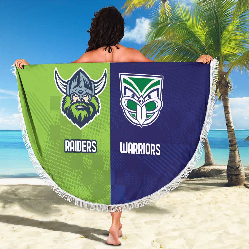 Custom Warriors-Raiders Beach Blanket Together Sporty Style