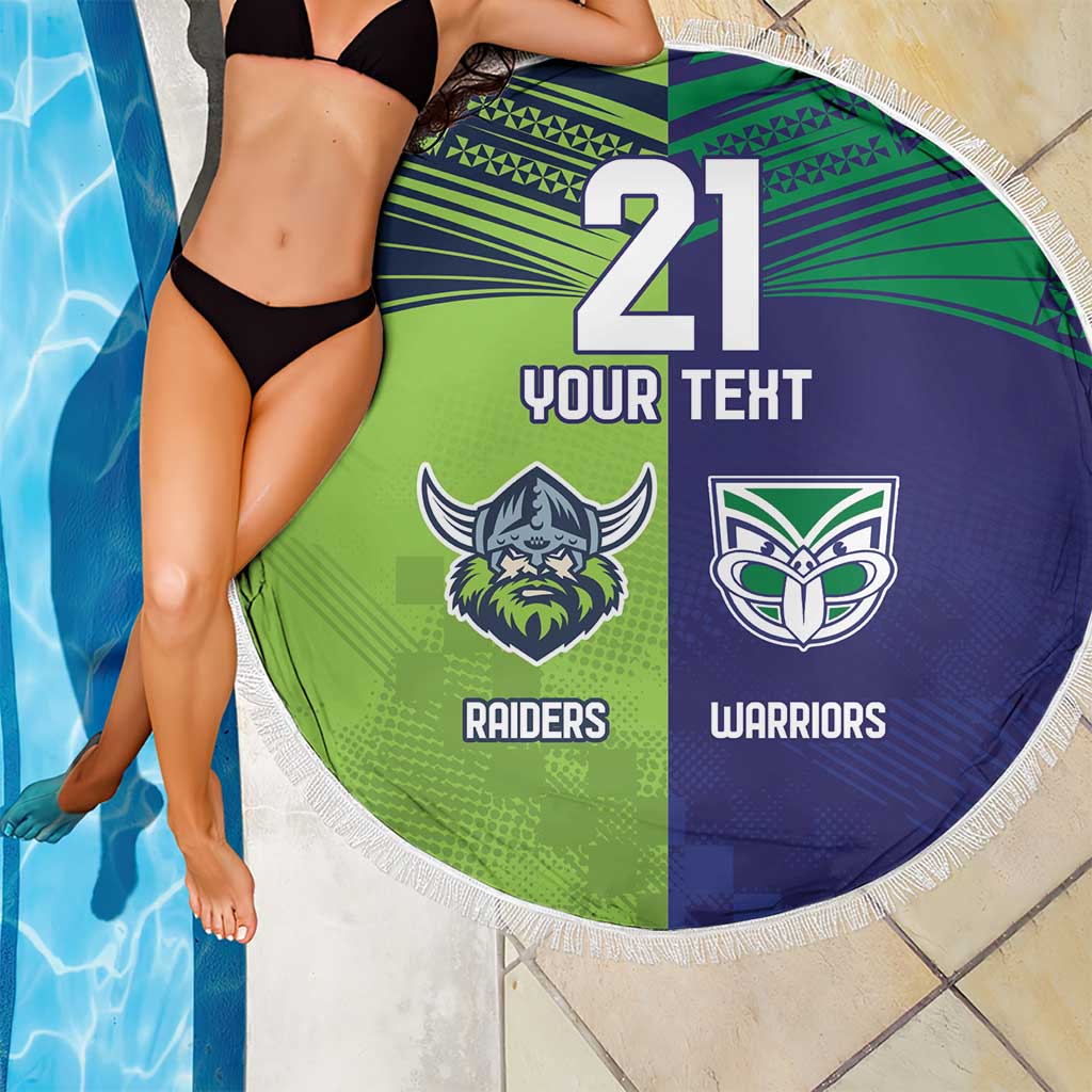 Custom Warriors-Raiders Beach Blanket Together Sporty Style