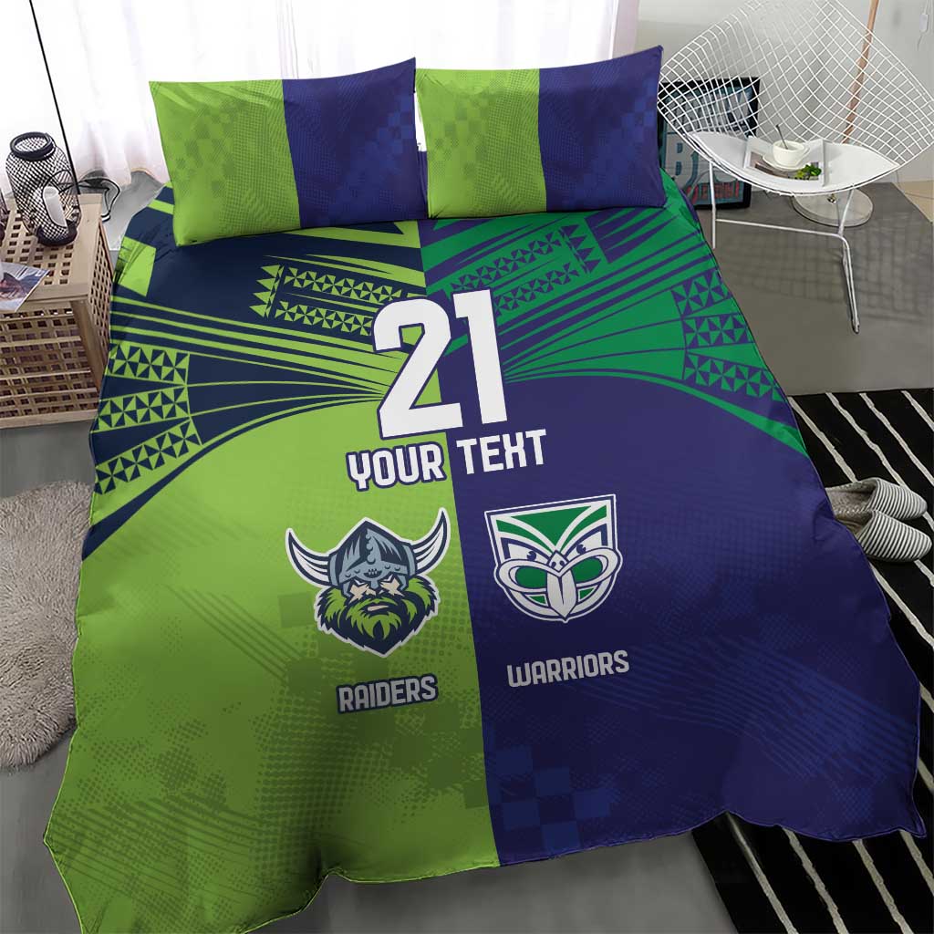 Custom Warriors-Raiders Bedding Set Together Sporty Style