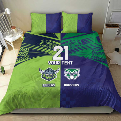 Custom Warriors-Raiders Bedding Set Together Sporty Style