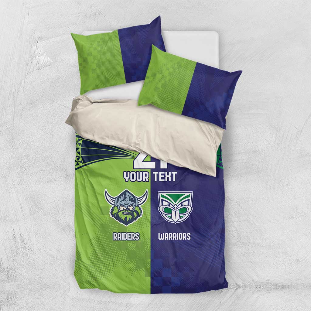 Custom Warriors-Raiders Bedding Set Together Sporty Style