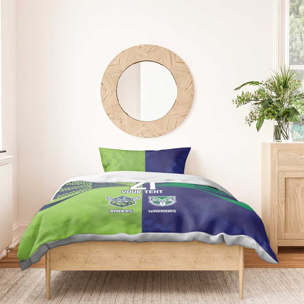 Custom Warriors-Raiders Bedding Set Together Sporty Style