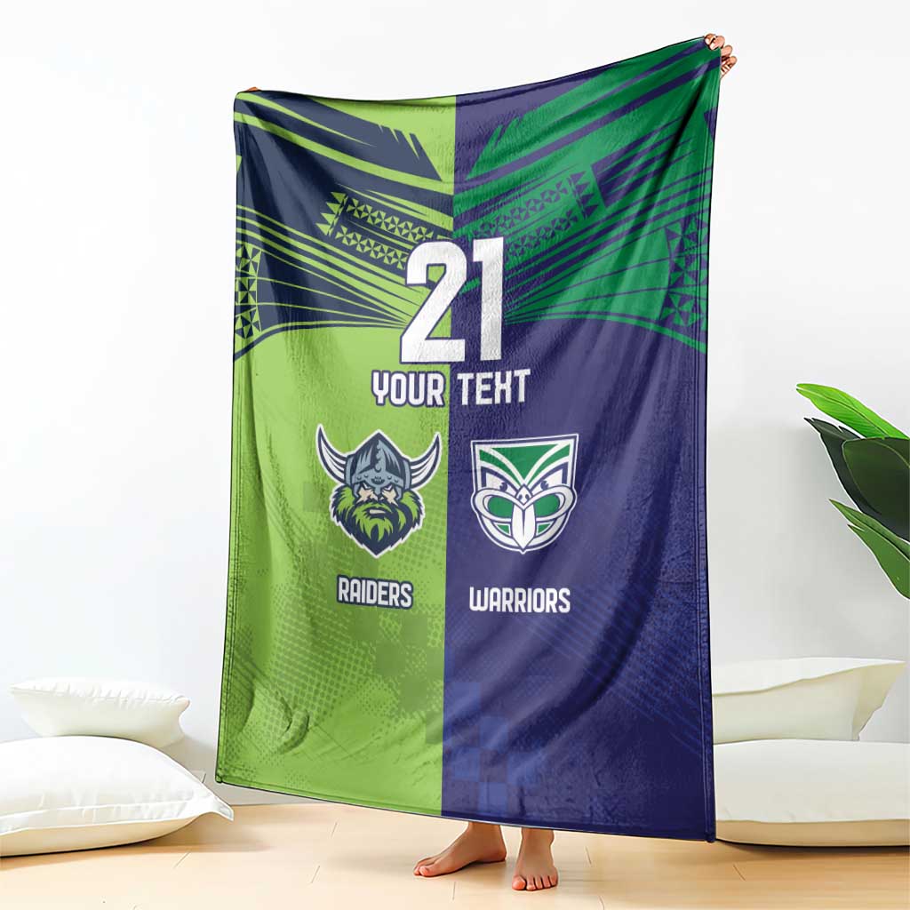 Custom Warriors-Raiders Blanket Together Sporty Style