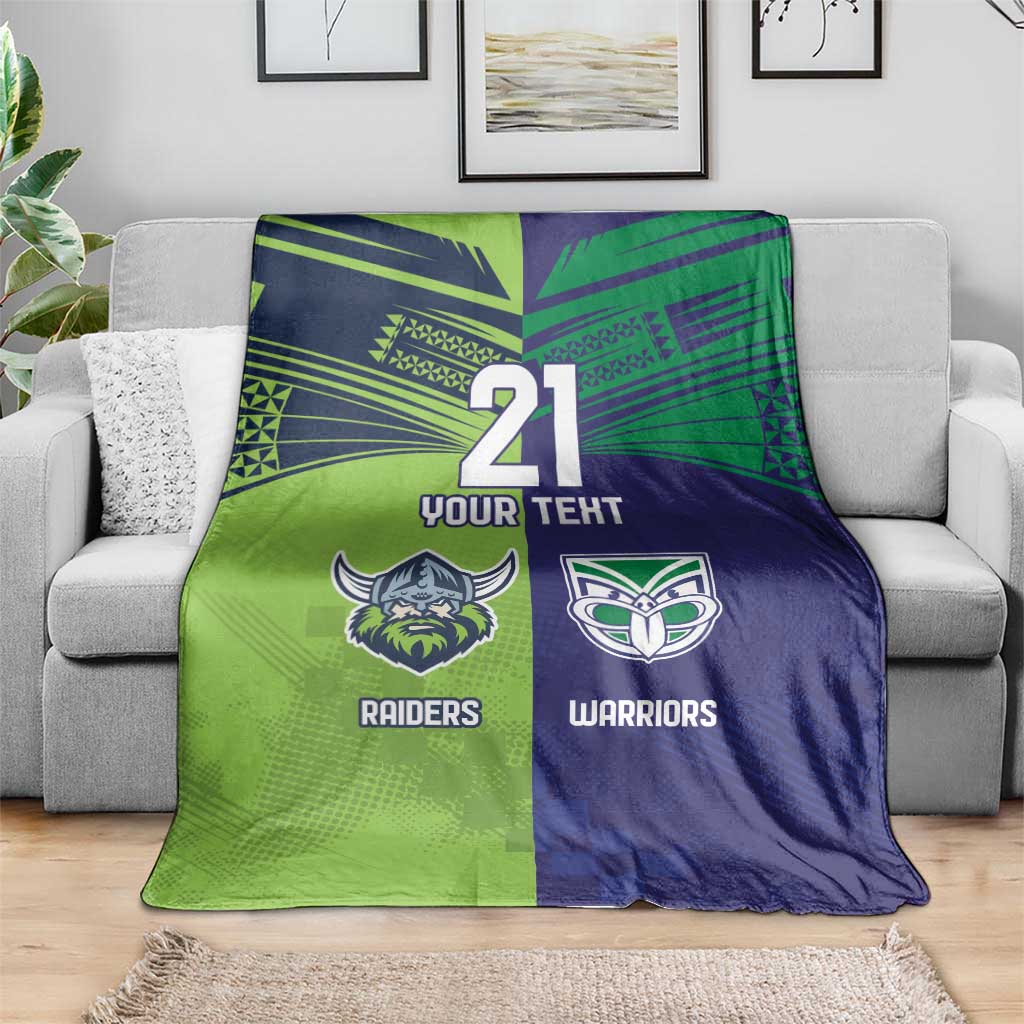 Custom Warriors-Raiders Blanket Together Sporty Style
