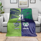 Custom Warriors-Raiders Blanket Together Sporty Style