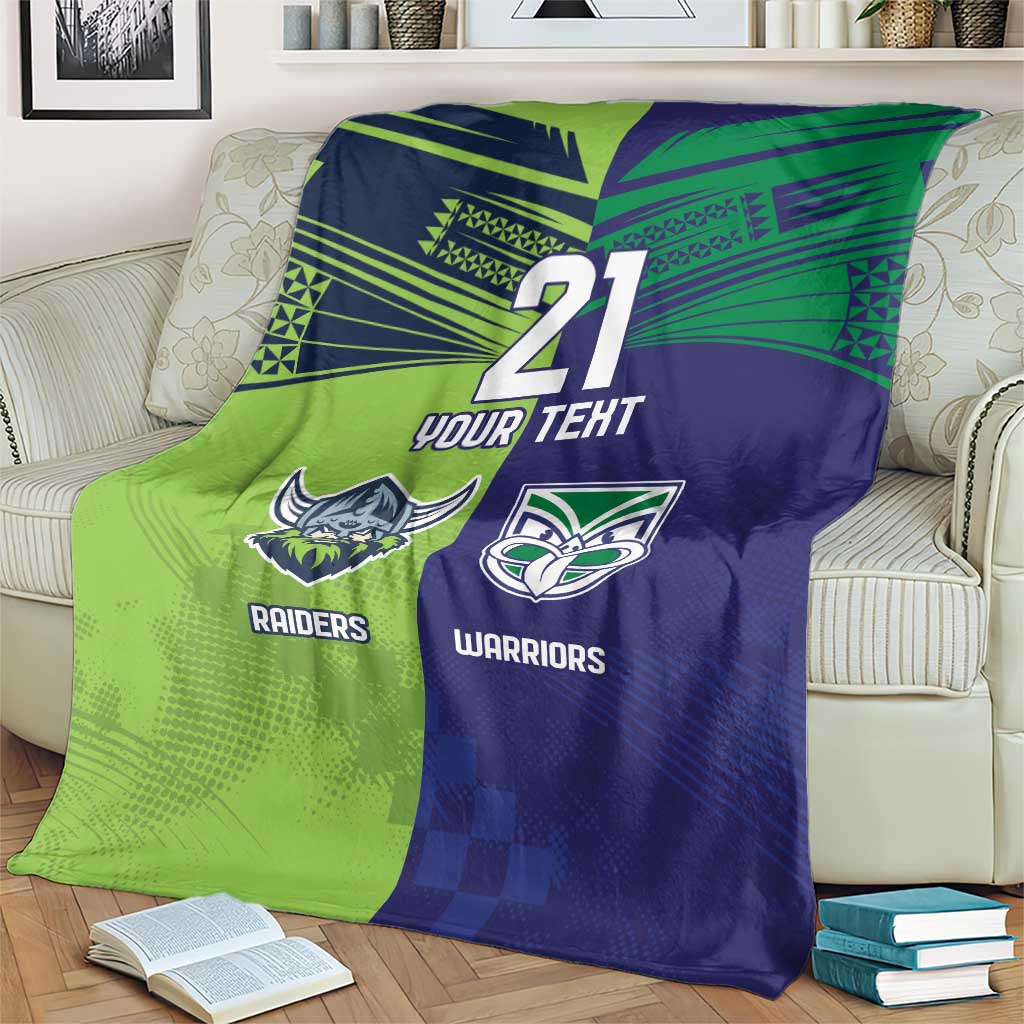 Custom Warriors-Raiders Blanket Together Sporty Style
