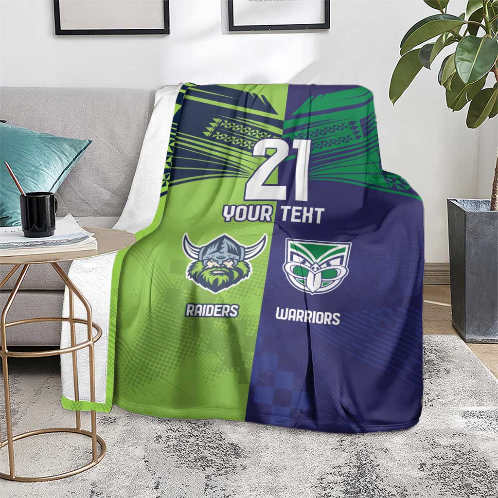 Custom Warriors-Raiders Blanket Together Sporty Style