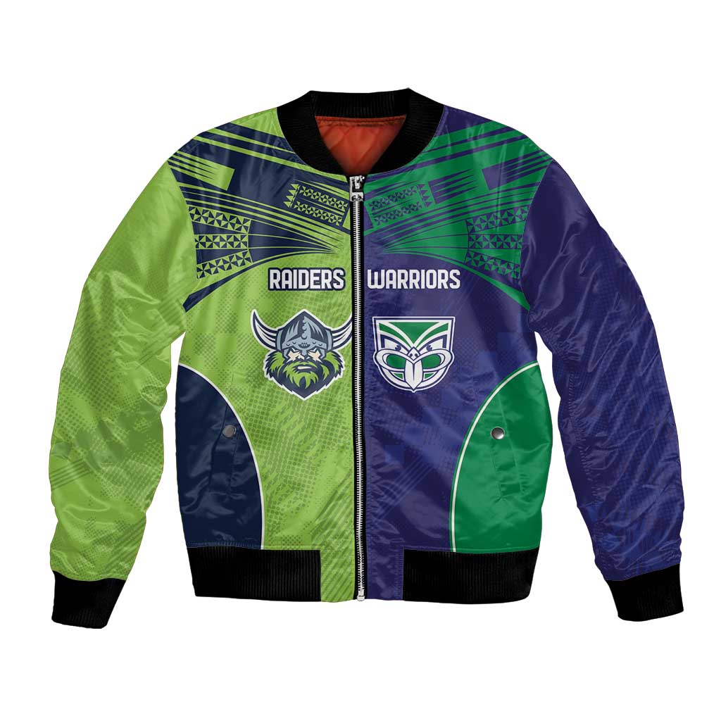 Custom Warriors-Raiders Bomber Jacket Together Sporty Style