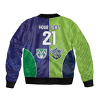 Custom Warriors-Raiders Bomber Jacket Together Sporty Style