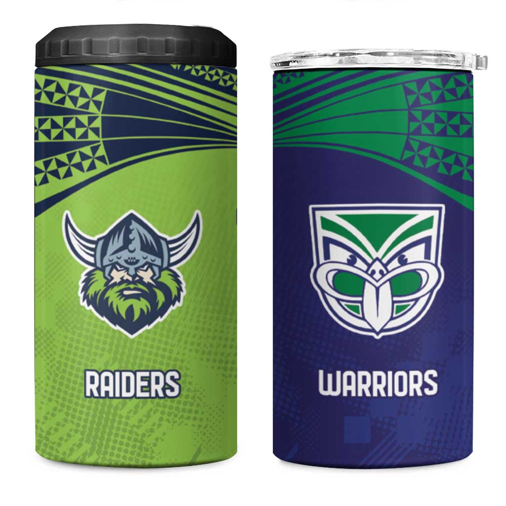 Custom Warriors-Raiders 4 in 1 Can Cooler Tumbler Together Sporty Style