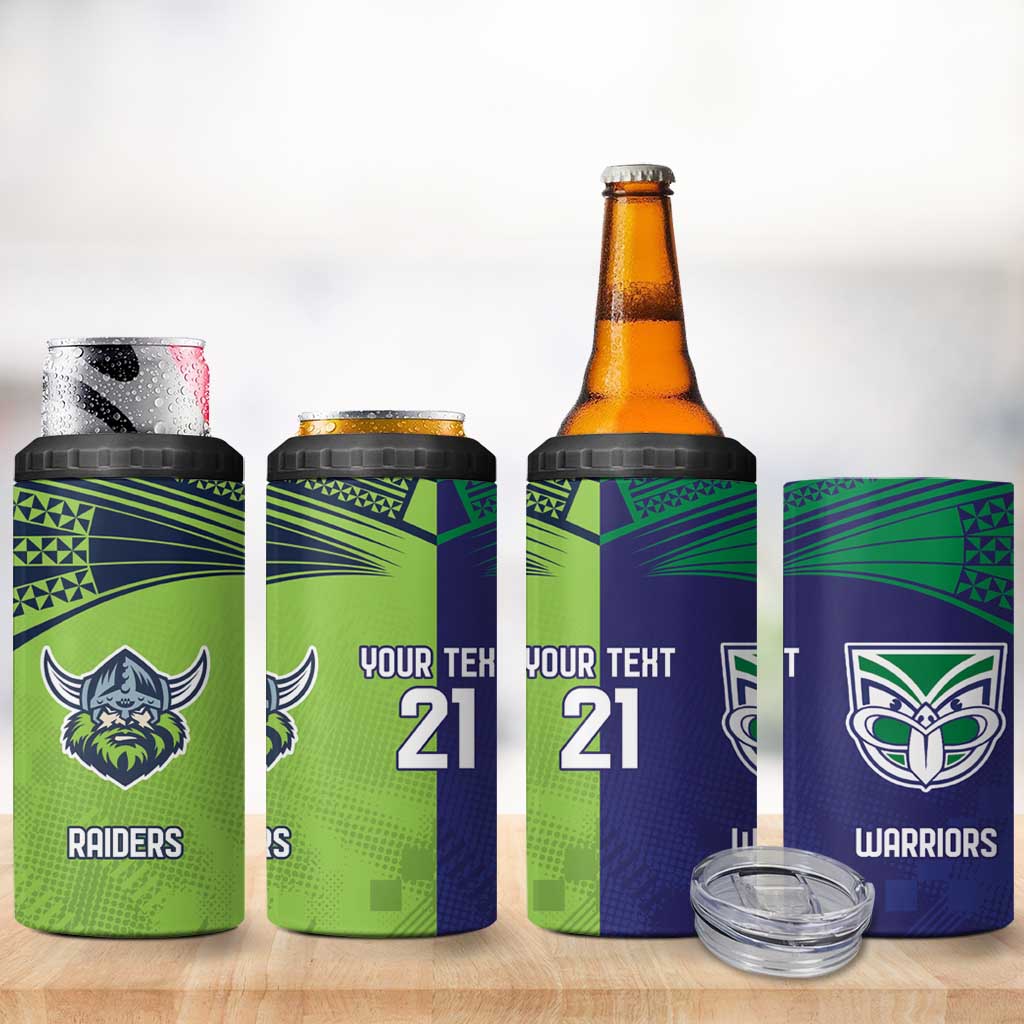 Custom Warriors-Raiders 4 in 1 Can Cooler Tumbler Together Sporty Style