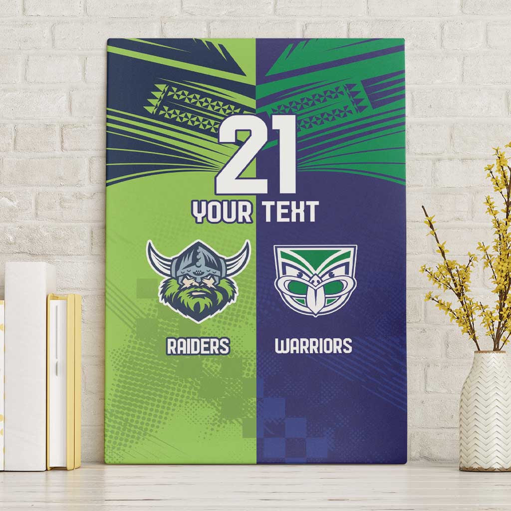 Custom Warriors-Raiders Canvas Wall Art Together Sporty Style