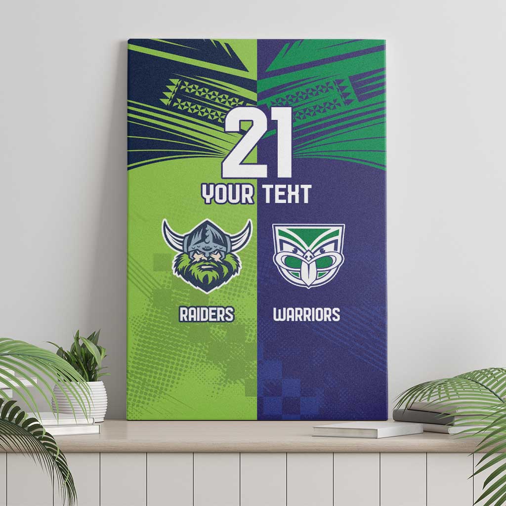 Custom Warriors-Raiders Canvas Wall Art Together Sporty Style
