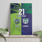 Custom Warriors-Raiders Canvas Wall Art Together Sporty Style