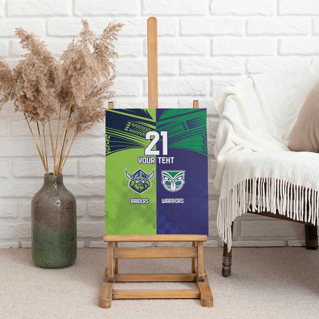 Custom Warriors-Raiders Canvas Wall Art Together Sporty Style
