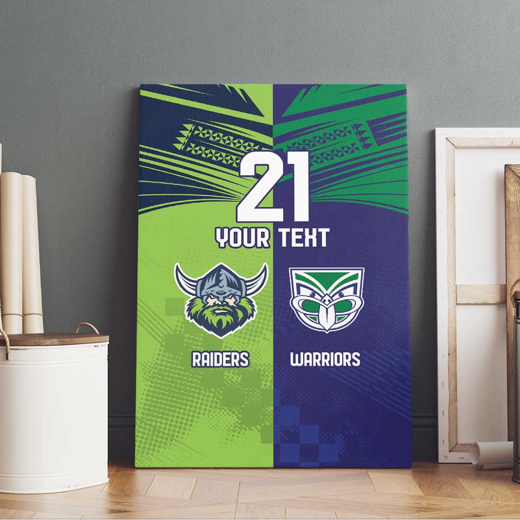 Custom Warriors-Raiders Canvas Wall Art Together Sporty Style