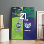 Custom Warriors-Raiders Canvas Wall Art Together Sporty Style