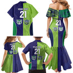 Custom Warriors-Raiders Family Matching Mermaid Dress and Hawaiian Shirt Together Sporty Style