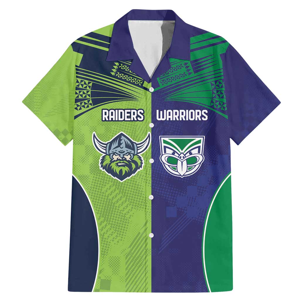 Custom Warriors-Raiders Family Matching Mermaid Dress and Hawaiian Shirt Together Sporty Style