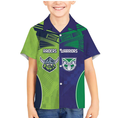 Custom Warriors-Raiders Family Matching Mermaid Dress and Hawaiian Shirt Together Sporty Style
