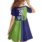 Custom Warriors-Raiders Family Matching Off Shoulder Maxi Dress and Hawaiian Shirt Together Sporty Style