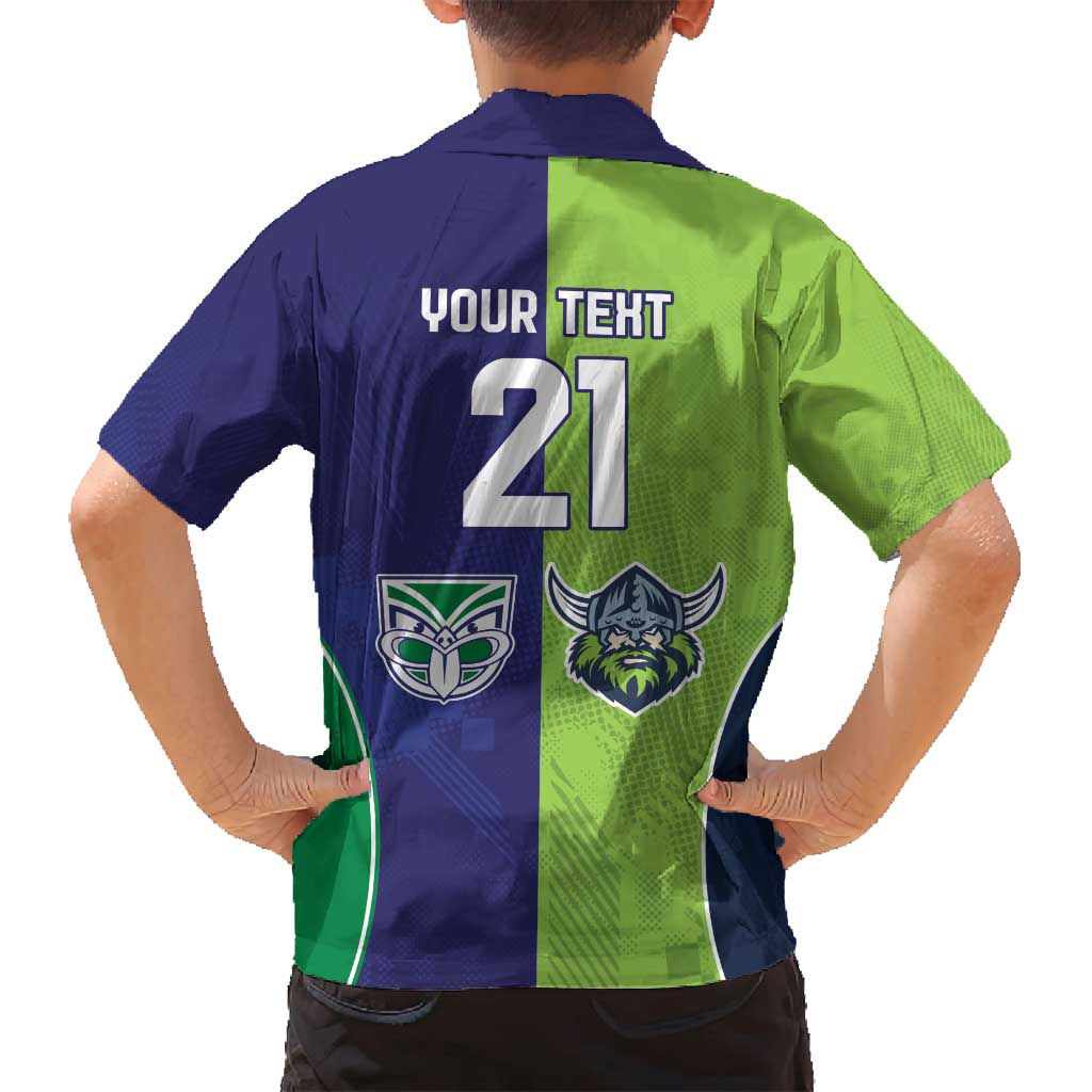 Custom Warriors-Raiders Family Matching Summer Maxi Dress and Hawaiian Shirt Together Sporty Style