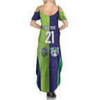 Custom Warriors-Raiders Family Matching Summer Maxi Dress and Hawaiian Shirt Together Sporty Style