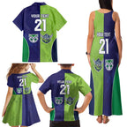 Custom Warriors-Raiders Family Matching Tank Maxi Dress and Hawaiian Shirt Together Sporty Style