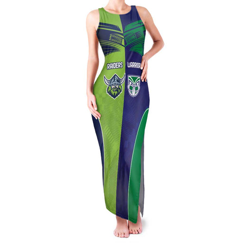 Custom Warriors-Raiders Family Matching Tank Maxi Dress and Hawaiian Shirt Together Sporty Style