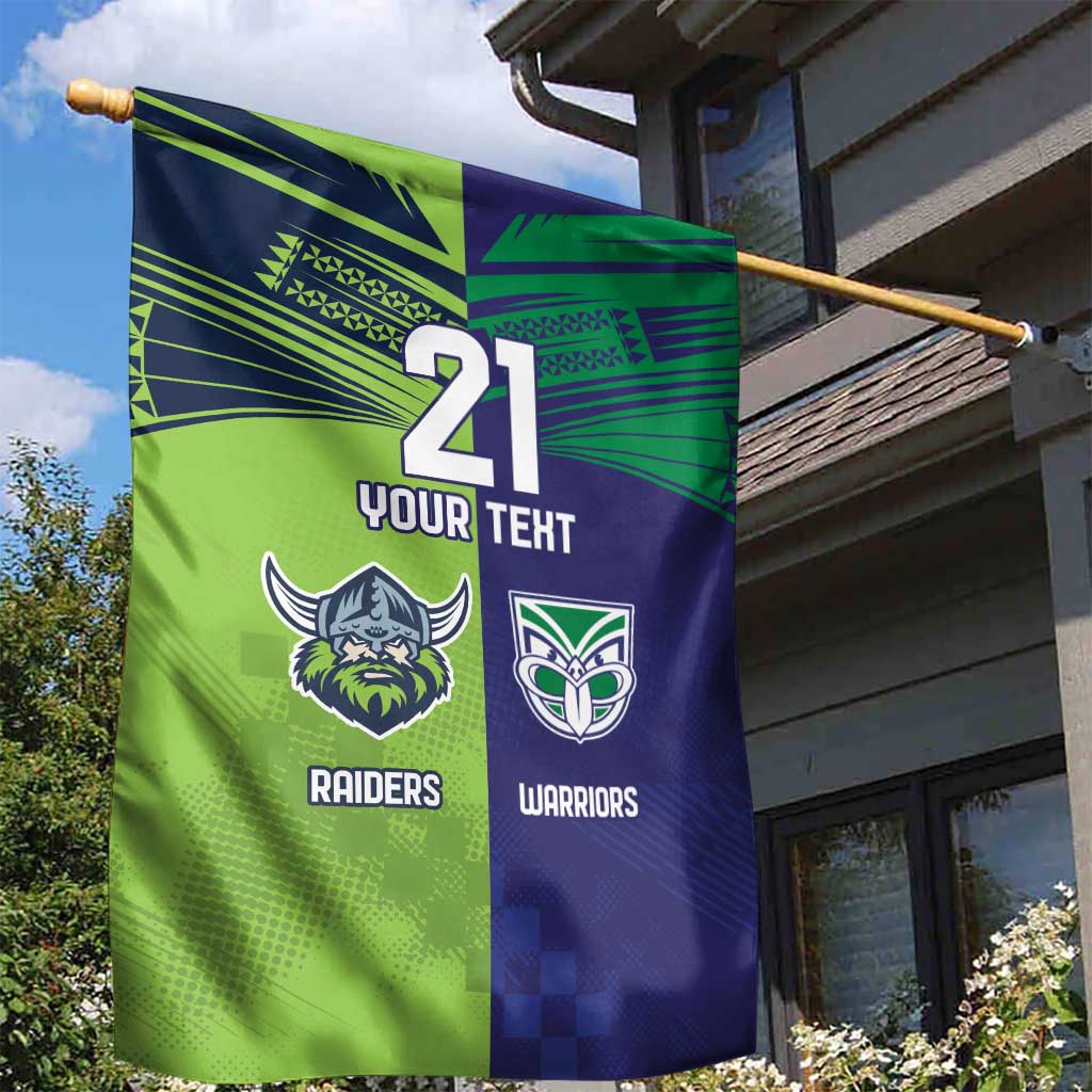 Custom Warriors-Raiders Garden Flag Together Sporty Style