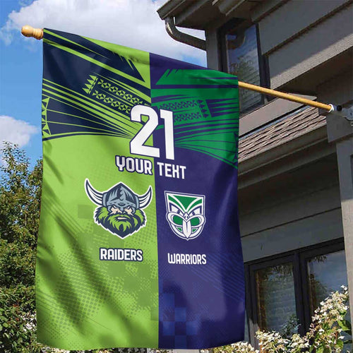 Custom Warriors-Raiders Garden Flag Together Sporty Style