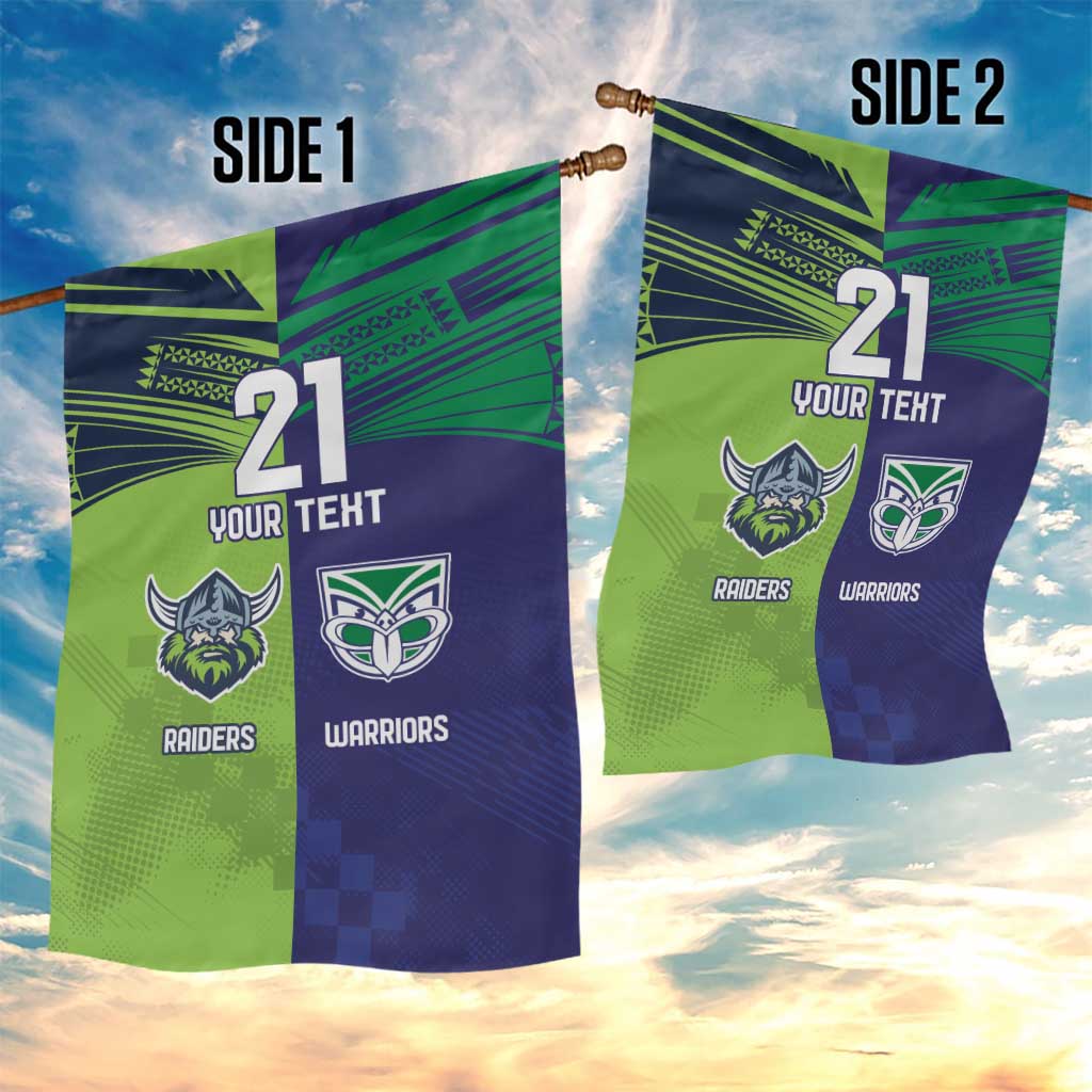 Custom Warriors-Raiders Garden Flag Together Sporty Style