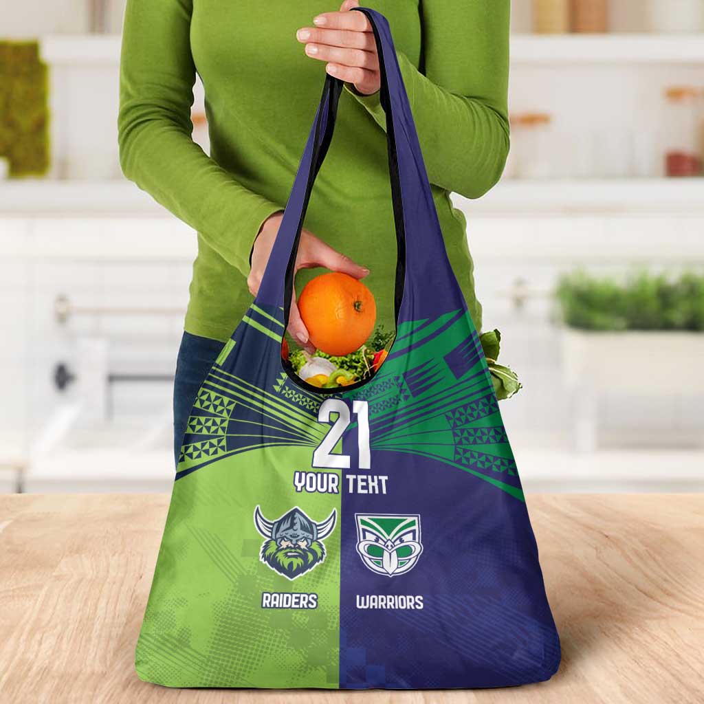 Custom Warriors-Raiders Grocery Bag Together Sporty Style