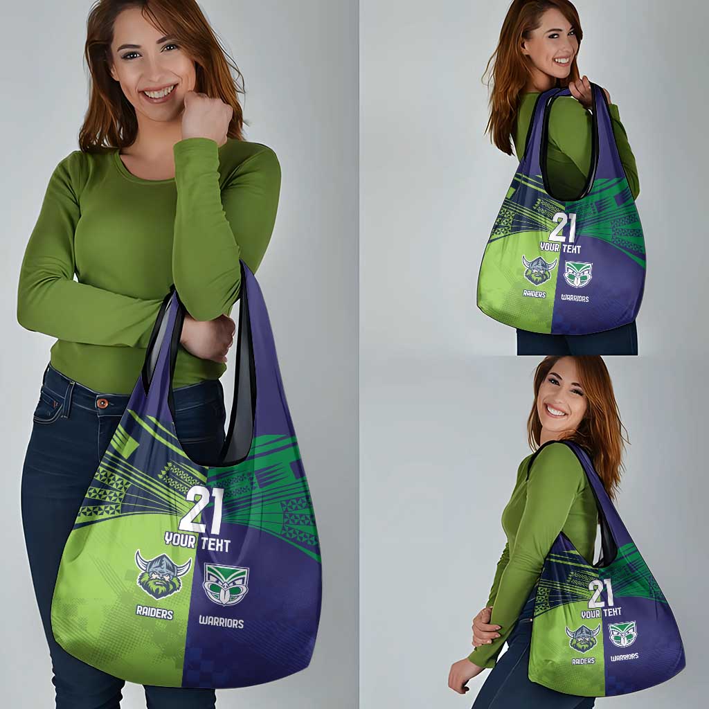 Custom Warriors-Raiders Grocery Bag Together Sporty Style