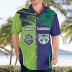 Custom Warriors-Raiders Hawaiian Shirt Together Sporty Style
