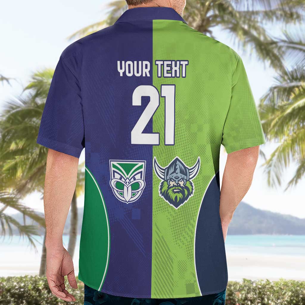 Custom Warriors-Raiders Hawaiian Shirt Together Sporty Style