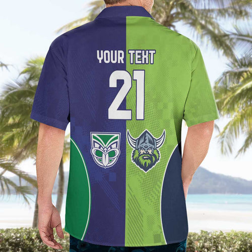 Custom Warriors-Raiders Hawaiian Shirt Together Sporty Style