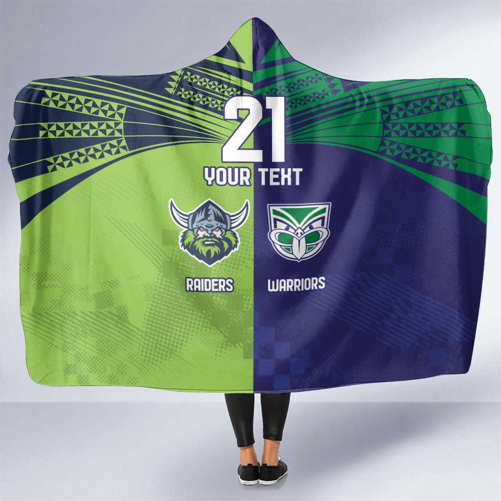 Custom Warriors-Raiders Hooded Blanket Together Sporty Style
