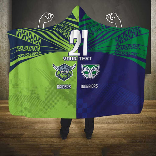 Custom Warriors-Raiders Hooded Blanket Together Sporty Style