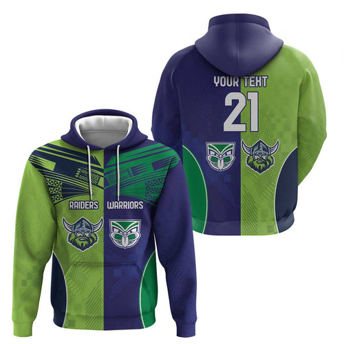 Custom Warriors-Raiders Hoodie Together Sporty Style