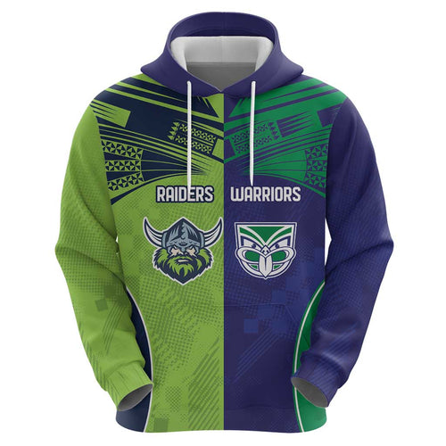 Custom Warriors-Raiders Hoodie Together Sporty Style