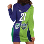Custom Warriors-Raiders Hoodie Dress Together Sporty Style