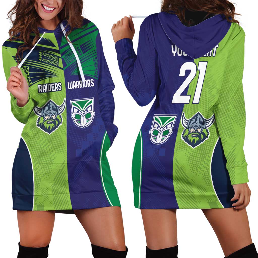 Custom Warriors-Raiders Hoodie Dress Together Sporty Style
