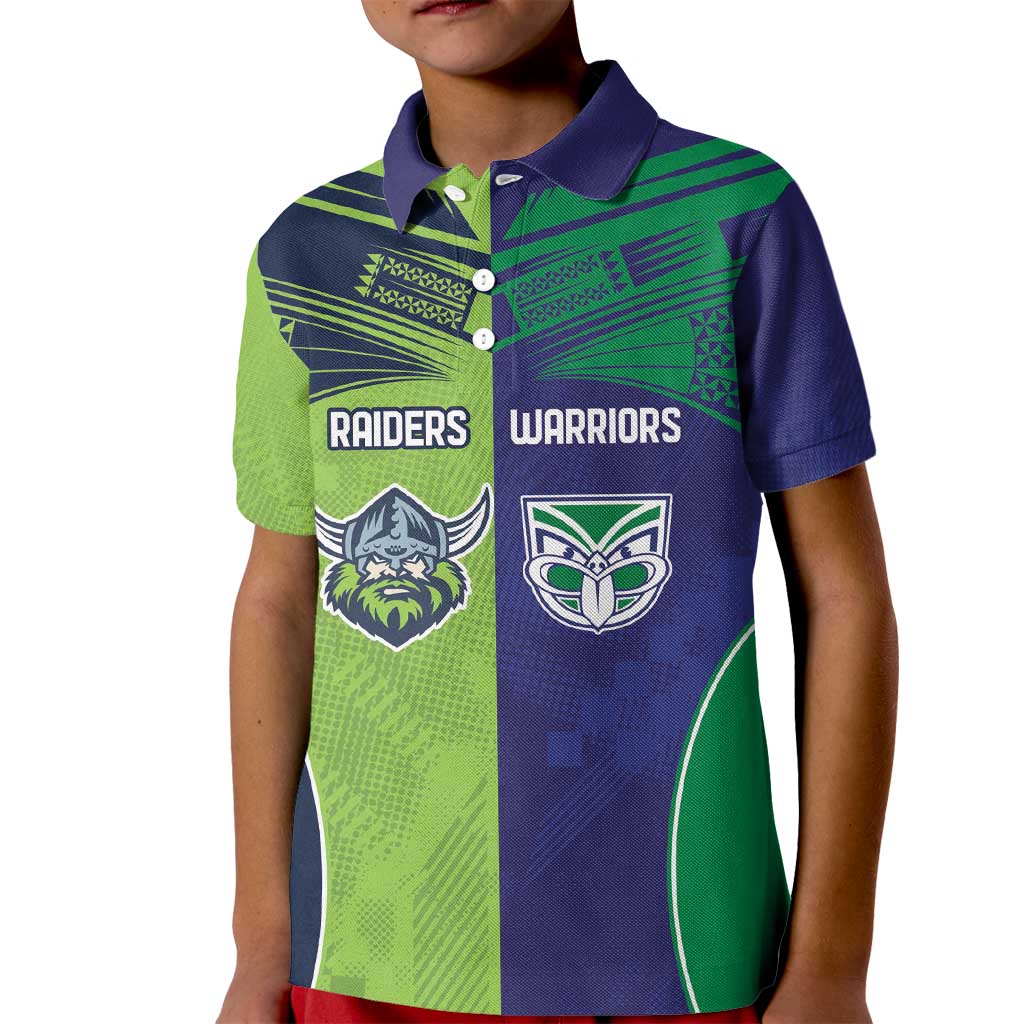 Custom Warriors-Raiders Kid Polo Shirt Together Sporty Style