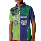 Custom Warriors-Raiders Kid Polo Shirt Together Sporty Style