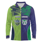 Custom Warriors-Raiders Long Sleeve Polo Shirt Together Sporty Style